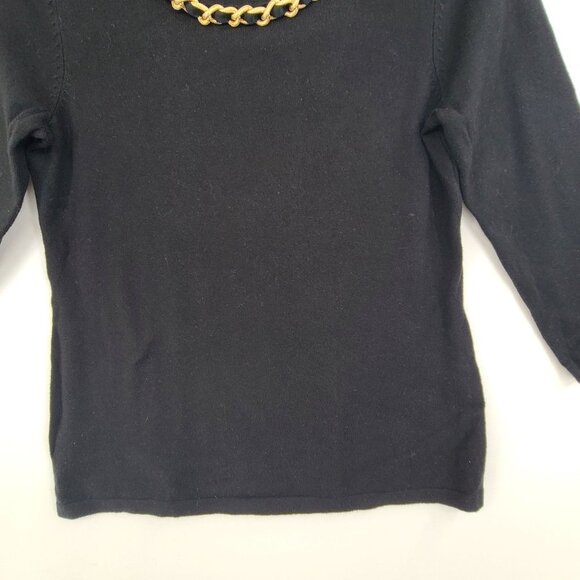 J. Mclaughlin Women's Long Sleeve Pullover  Knit Top Black Size XS - Picture 2 of 9